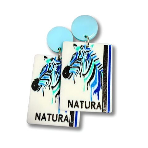 Zebra Illustration Earrings