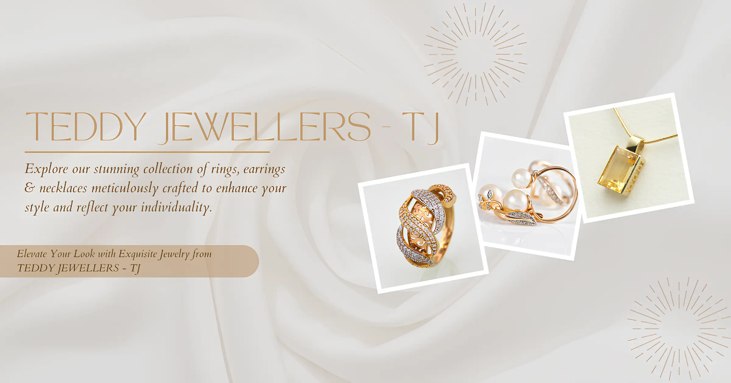 Teddy Jewellers Main Front Page Banner 2