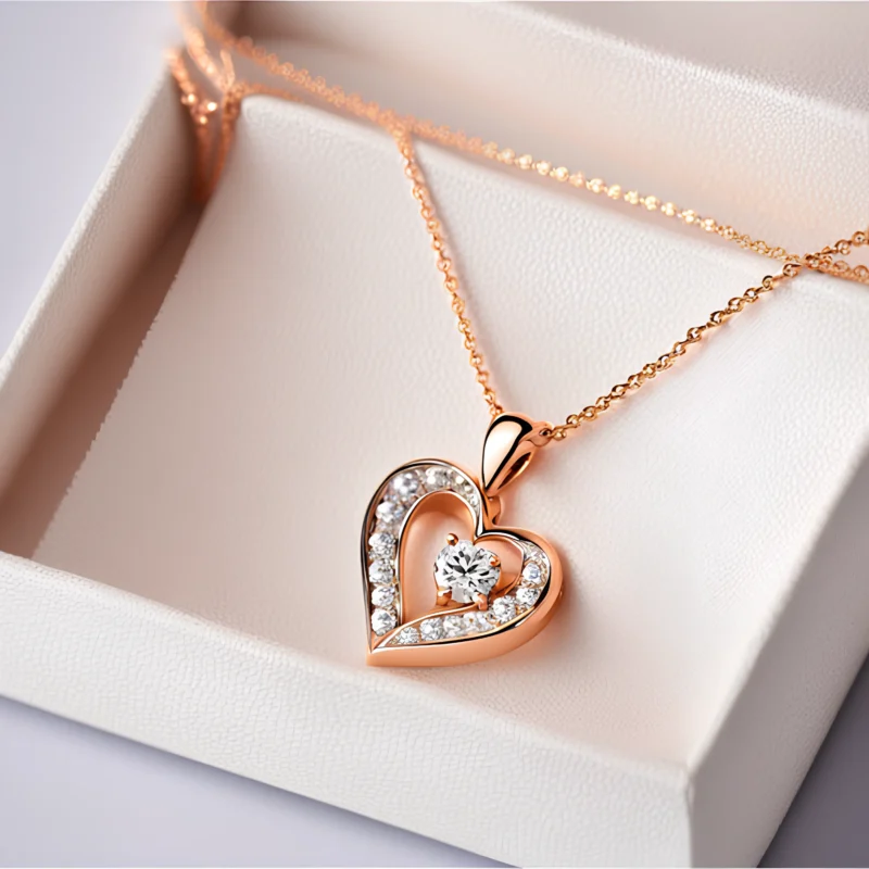 Celestial Love Heart Shaped Pendant