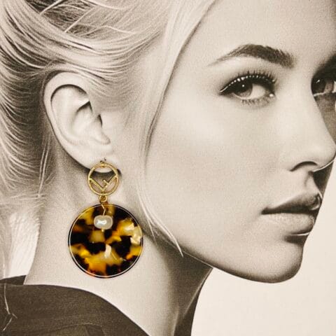 Golden Ember Glow Earrings for Women & Girls